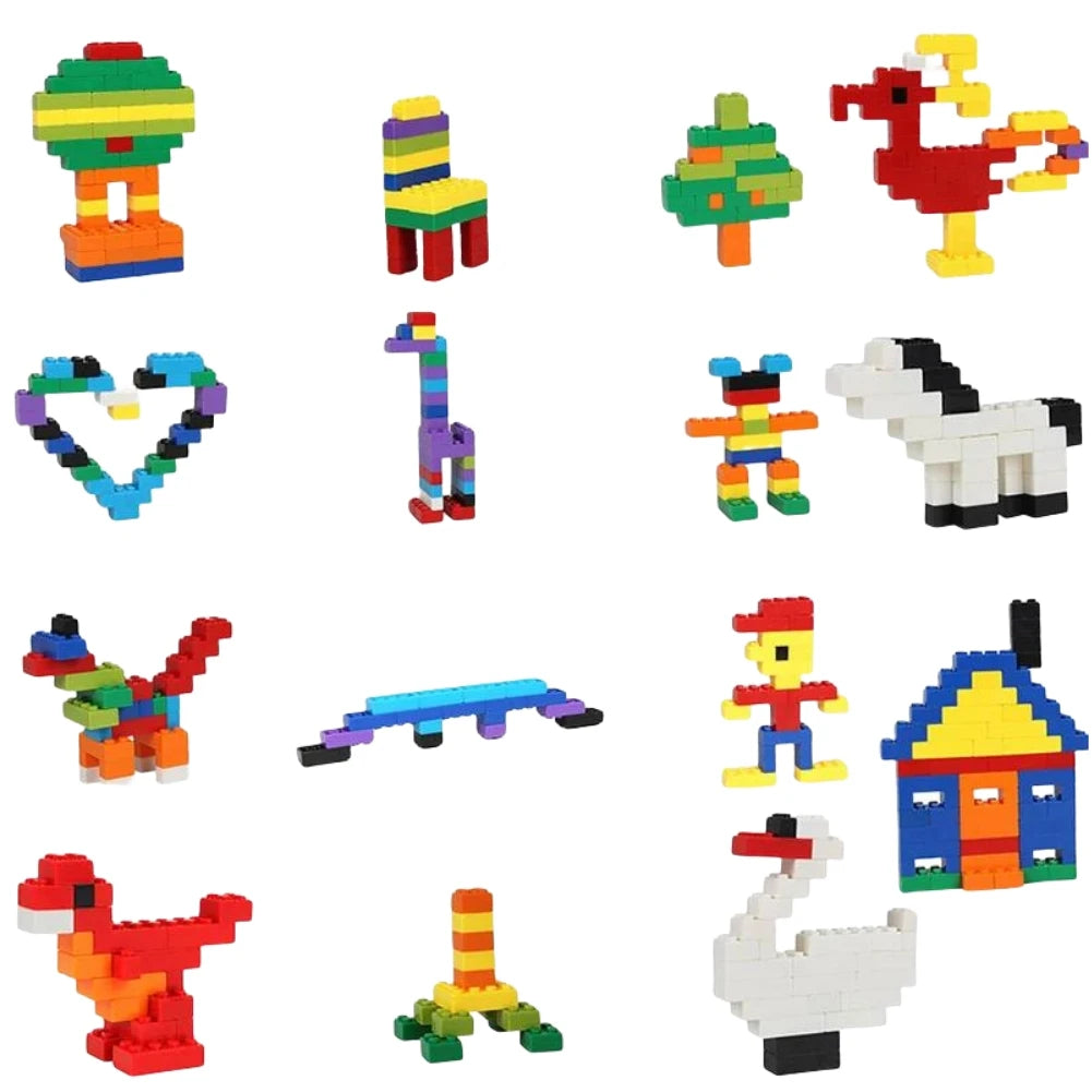 Pack of 120 - 250 Pieces of blocks of different colors