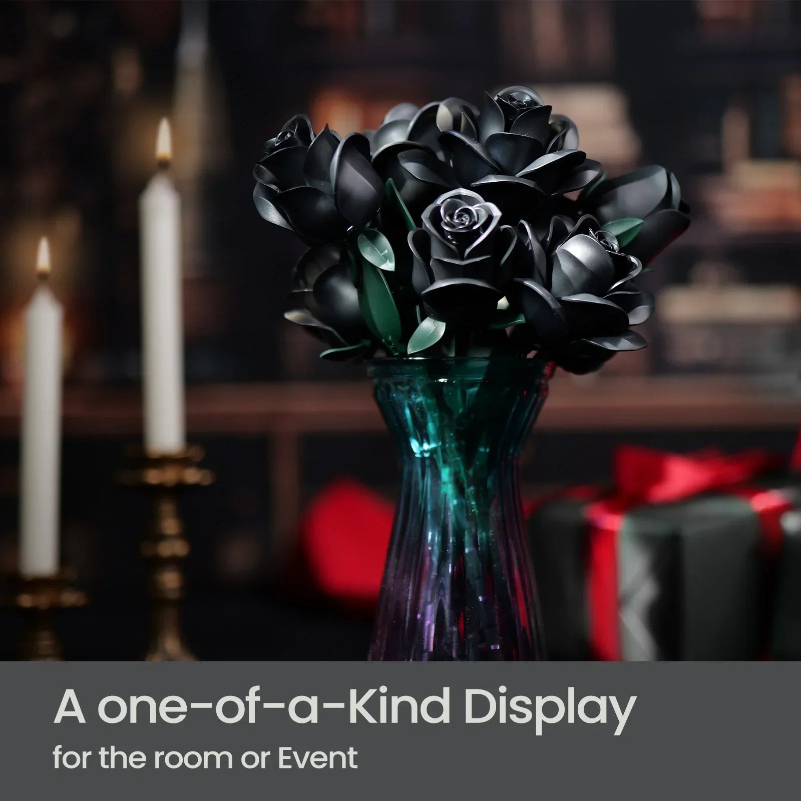 Bouquet of 12 Black Roses