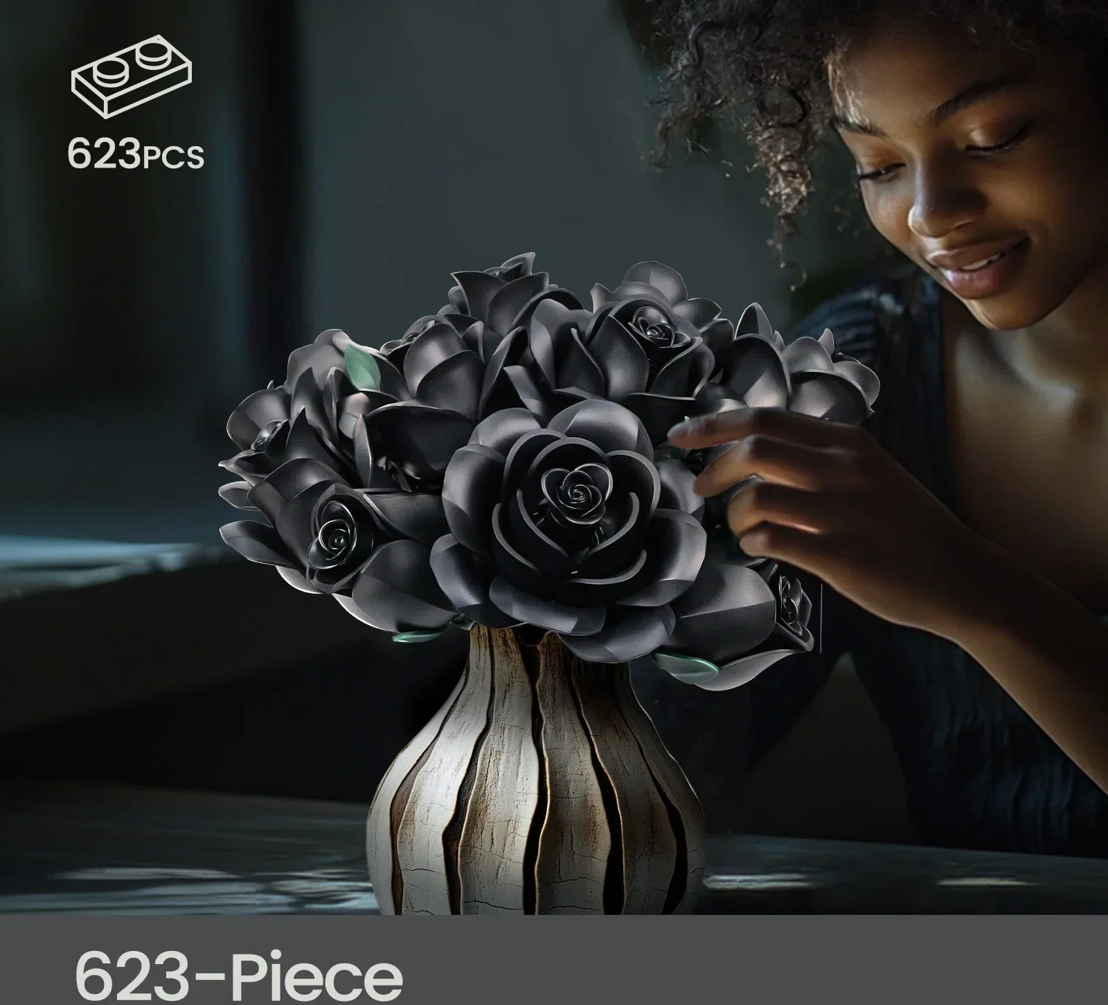 Bouquet of 12 Black Roses