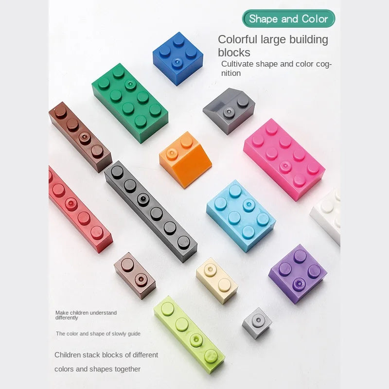 Pack of 120 - 250 Pieces of blocks of different colors