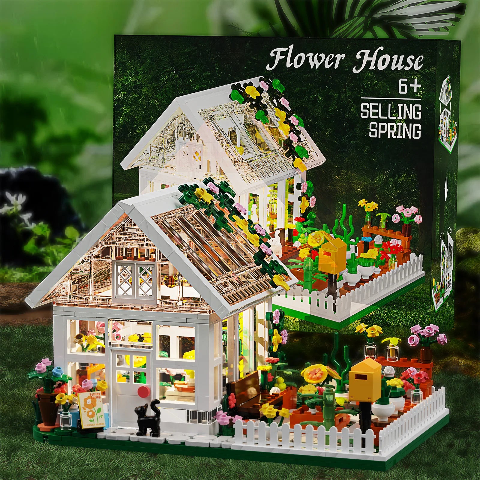 Mini Buildable Dollhouse - Floral Style