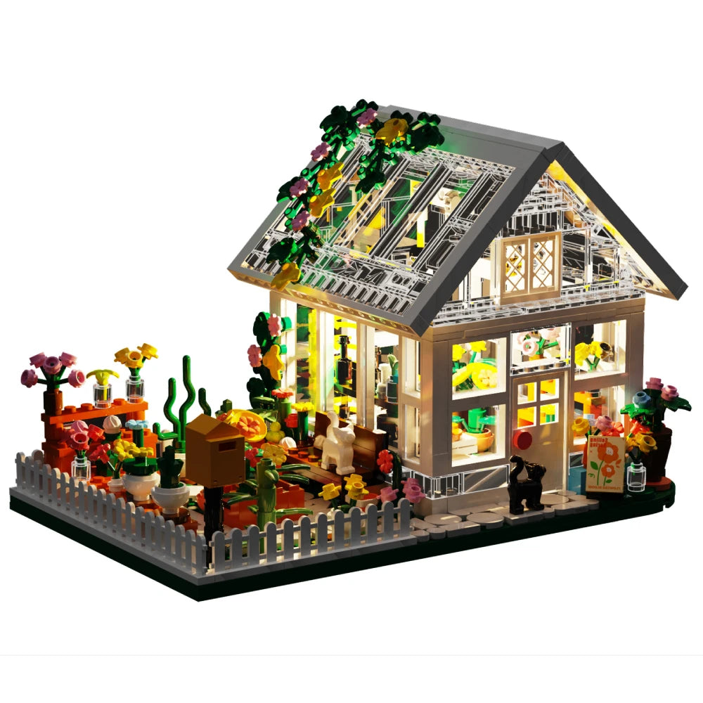 Mini Buildable Dollhouse - Floral Style