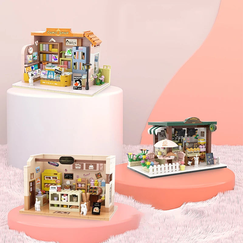 Pastry shop, Comics store and Cafe
