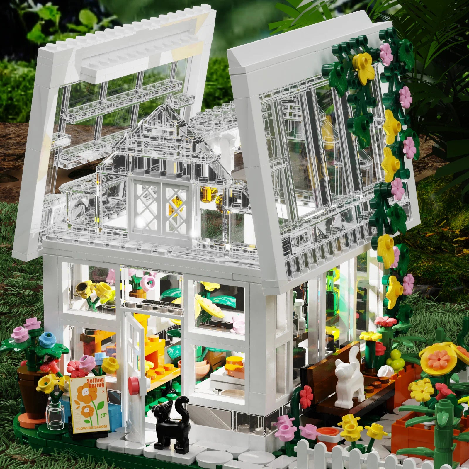 Mini Buildable Dollhouse - Floral Style