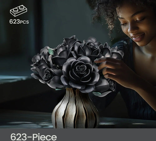 Bouquet of 12 Black Roses