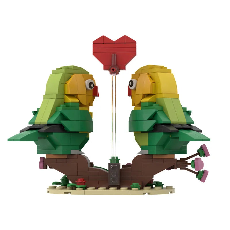 Parakeets in love