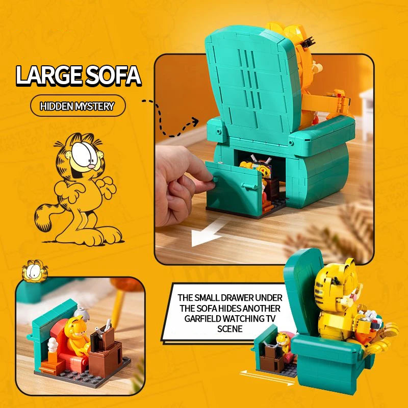 Garfield Sentado en sofá