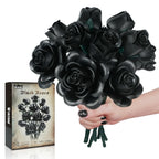 Bouquet of 12 Black Roses