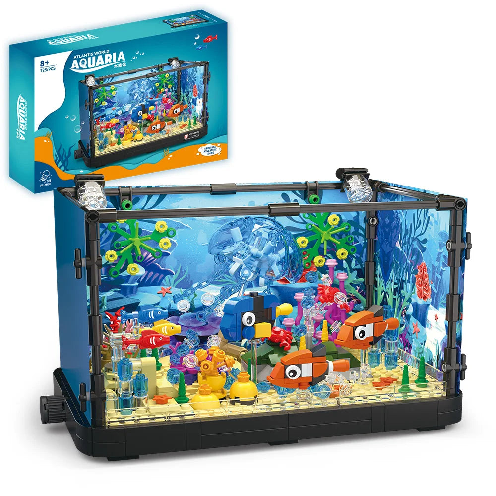 Acuario Marino con luces