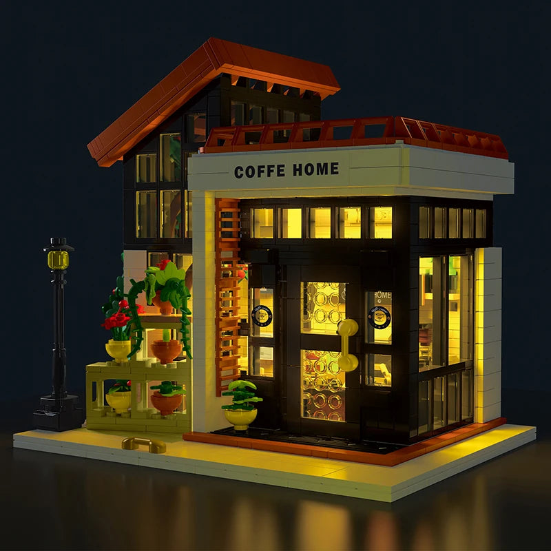 Classic cafeteria with lighting